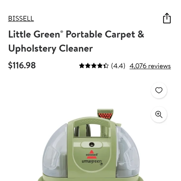 Little Green Machine Carpet Cleaner - Picture 8 of 9